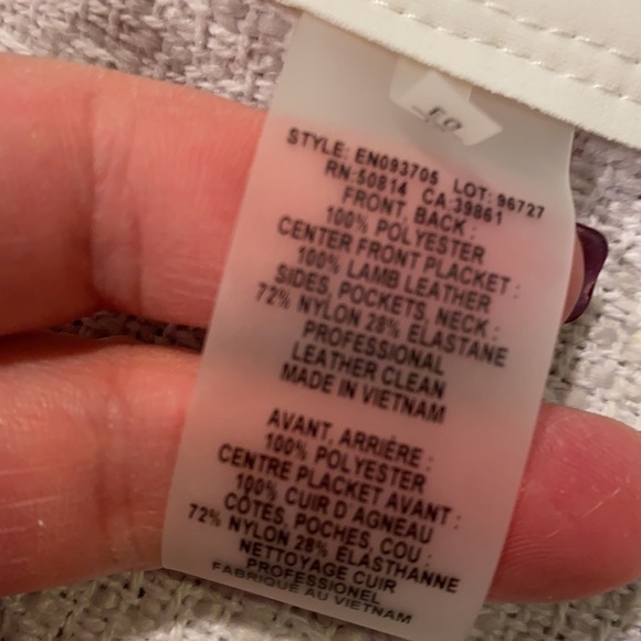 Elie Tahari Mixed Texture White Verina Vest - Picture 8 of 9